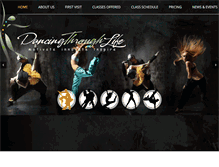 Tablet Screenshot of dancingthroughlife.com